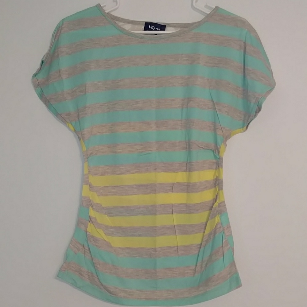 Blue & yellow stripped tee